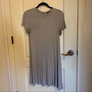 Nick neck striped dress